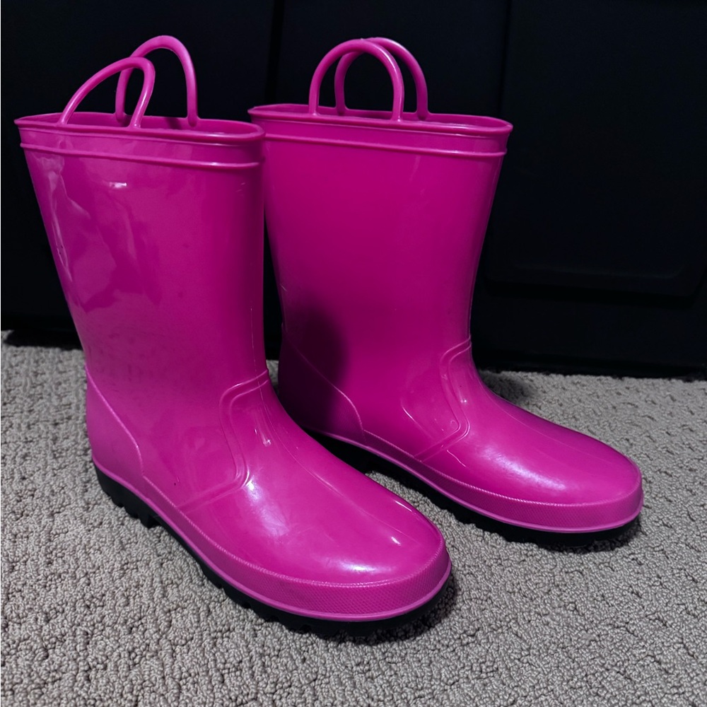 Vibrant Pink Rain Boots